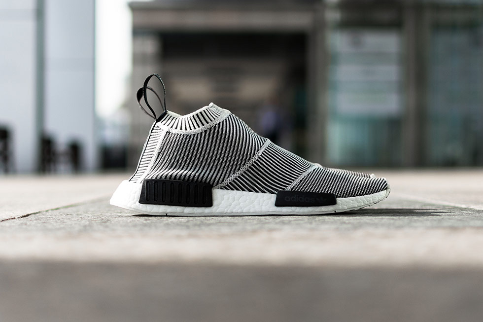 adidas nmd city sock black and white 1