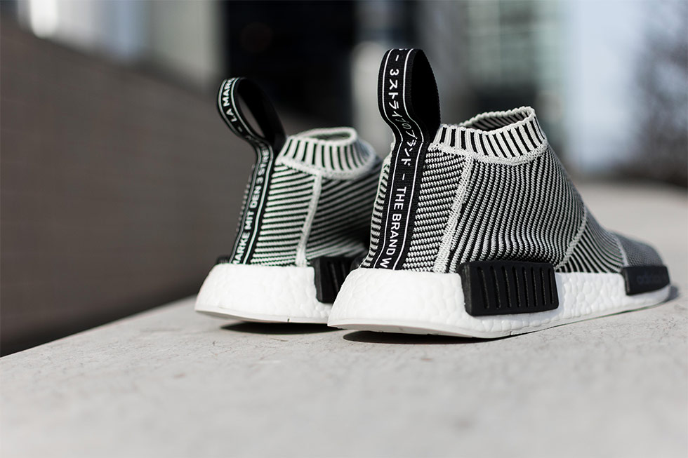 adidas nmd city sock black and white 2